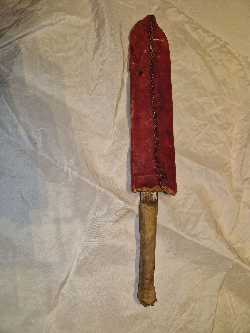 Posate: Altes Messer mit Lederscheide, Massai Machete. – Usato da Willisau venduto da mar_j55v 3