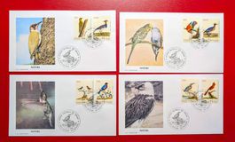 VATIKAN VÖGEL PAPAGEI SPECHT EISVOGEL KIEBITZ SATZ FDC 1989
