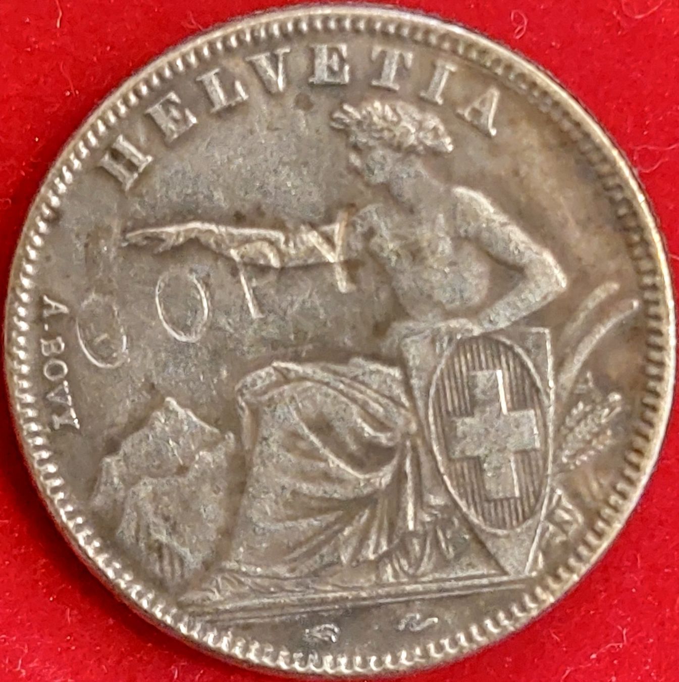 Alle Münzen: 1 Franken 1851 (Replica) – Gebraucht aus Arch von repros 1
