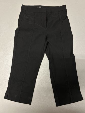 2 schwarze Sommerhose von C&A, Dreiviertellänge, Grösse 40