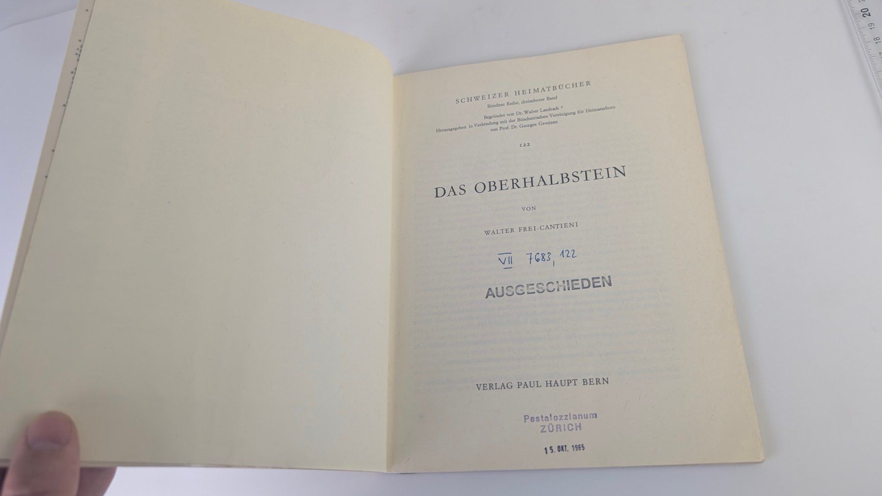 Libri: Schweizer Heimatbücher: Das Oberhalbstein 1965 – Usato da Zürich venduto da axolottchen 3