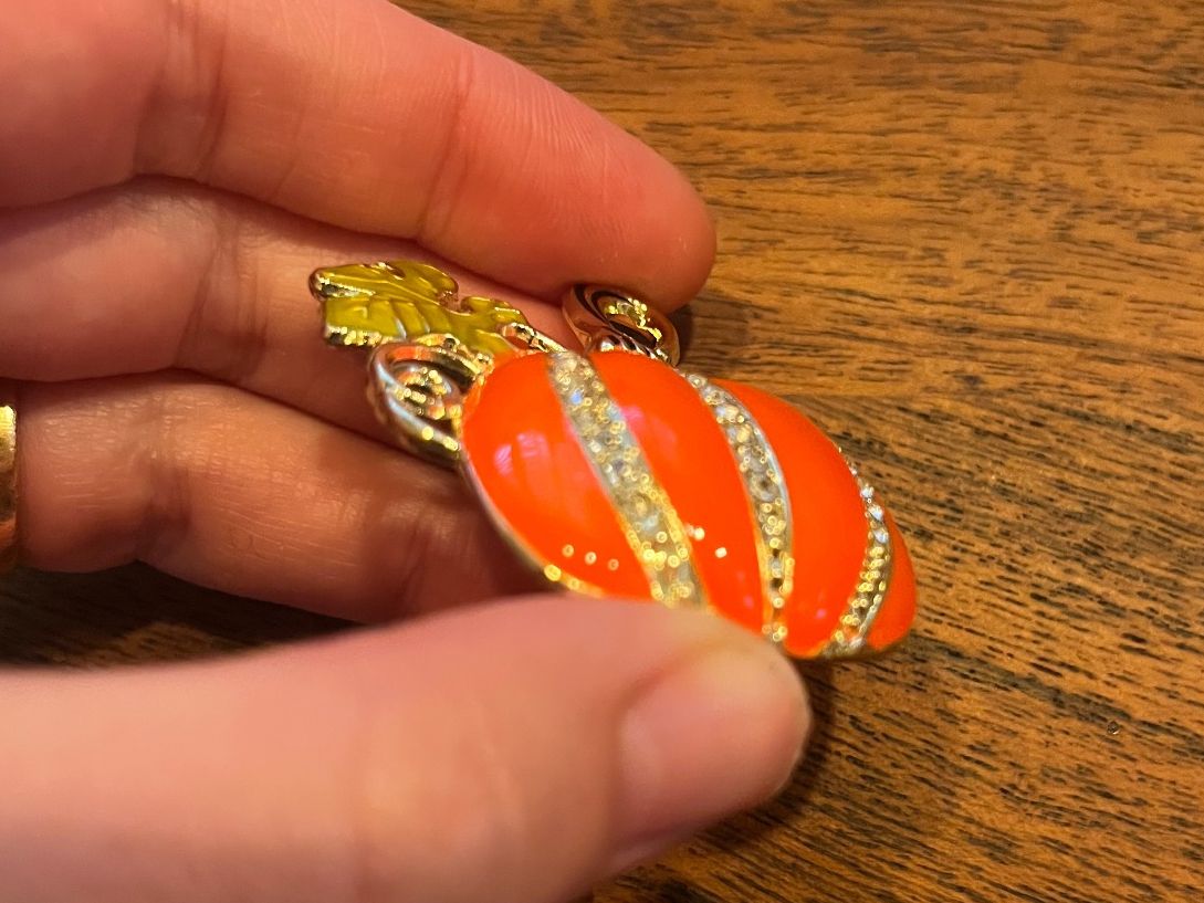Spille & Fermagli: Kürbis Brosche mit Strass – Nuovo e nell'imballaggio originale da Gams venduto da Mariawicca 5