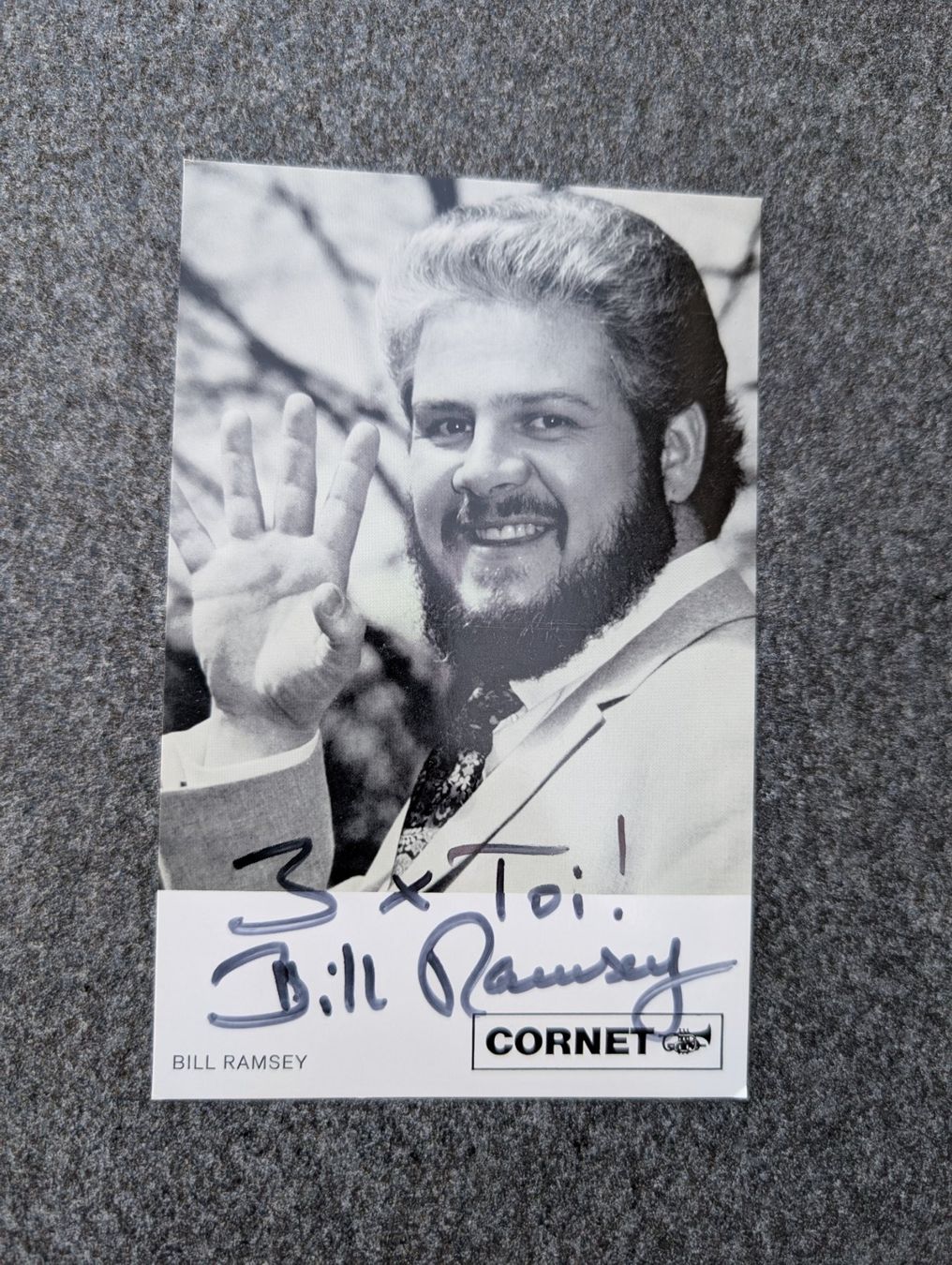 Autografi: Bill Ramsey, handsigniert – Usato da Buchs ZH venduto da Fussballfredi