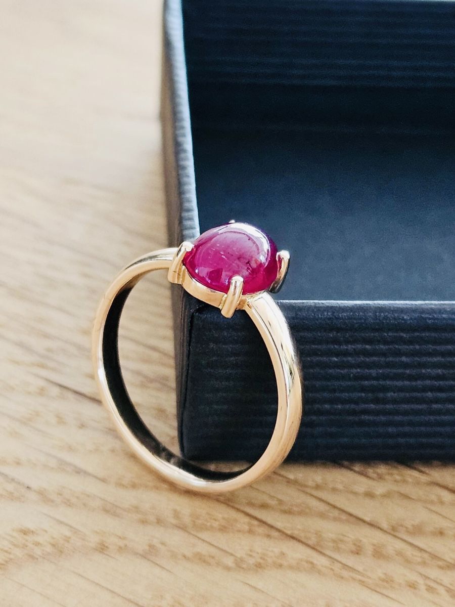 Bagues: Goldring mit Rubin – Neuf (Voir description) à Weissbad par fudeloni