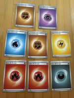 Pokémon Energie Karten Set, 8 Stück guter Zustand 