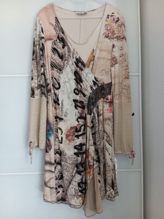 ELISA CAVALETTI Robe dans les tons beige taille S