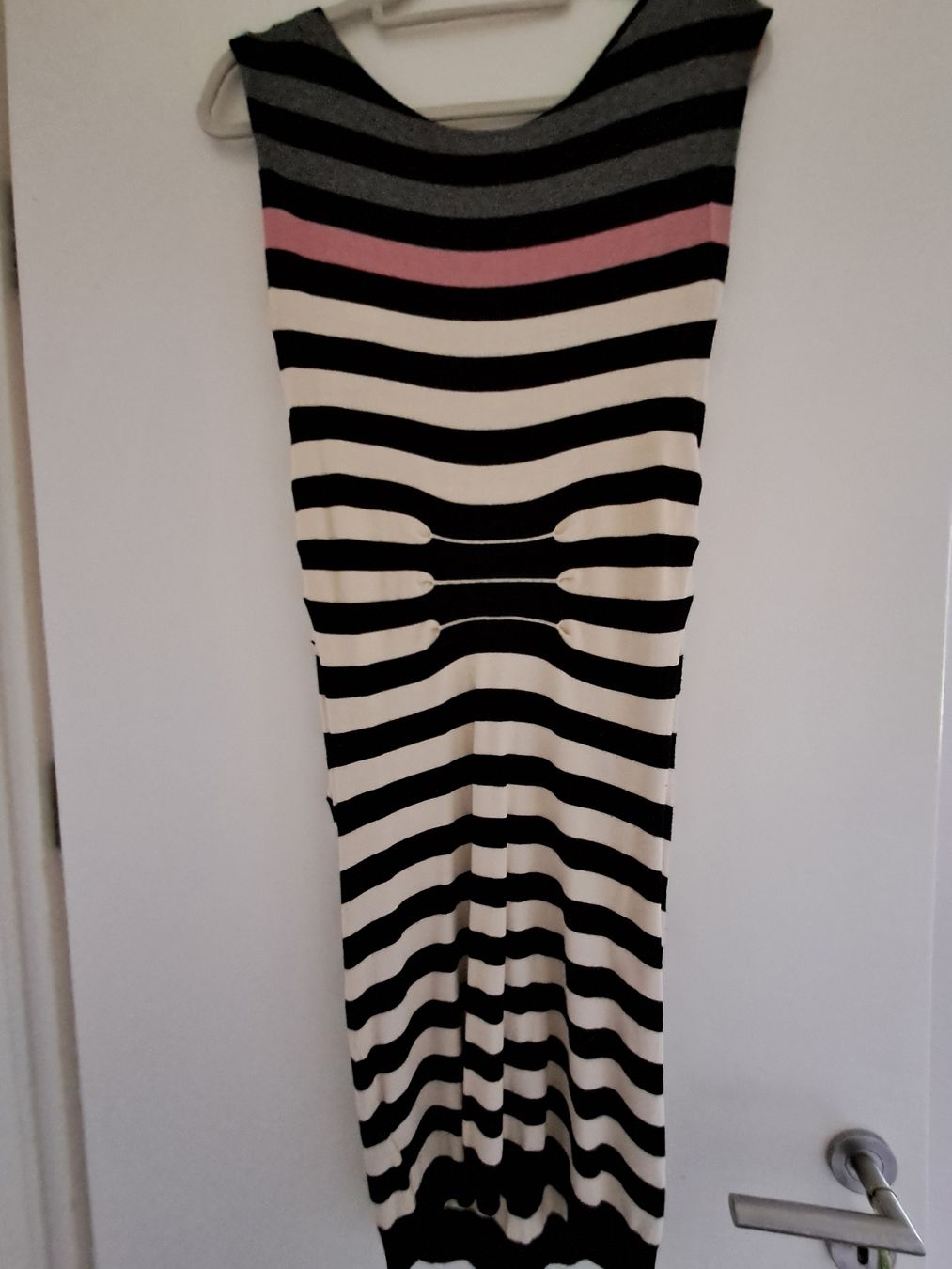 Ted Baker Vestiti: Robe Ted Baker T.3 Rayée Noire/Blanc/Rose Chic Été – Usato da Aubonne venduto da erinrose 2
