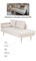 Sofa Beige Samt sehr guter Zustand