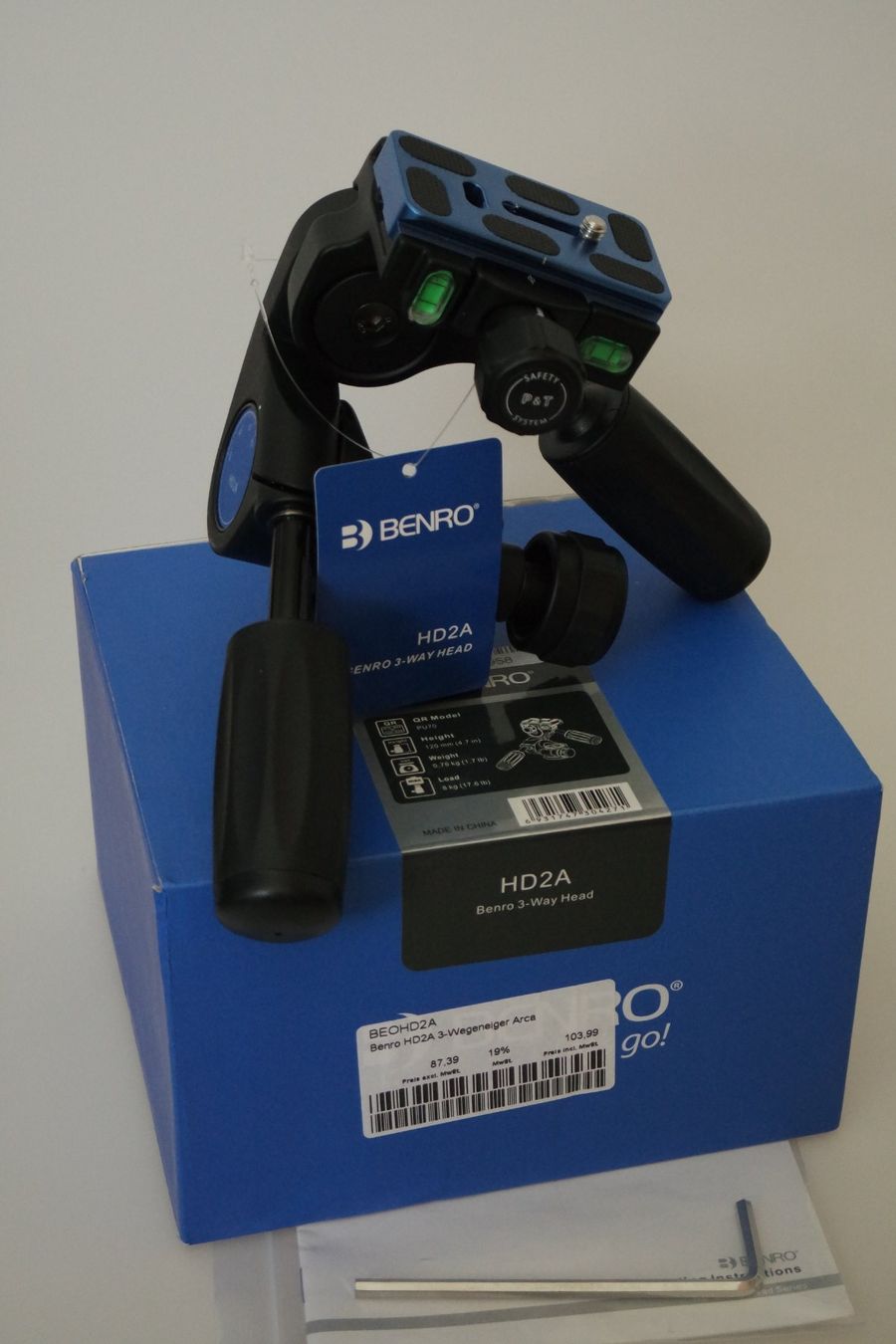 Benro Stative & Köpfe: 3-Wege-Neiger Benro HD2A Stativkopf neu – Neu und originalverpackt aus Häggenschwil von Begg72