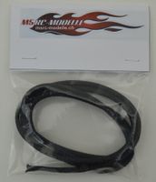 Geflechtschlauch 4-8mm 1Meter Schwarz
