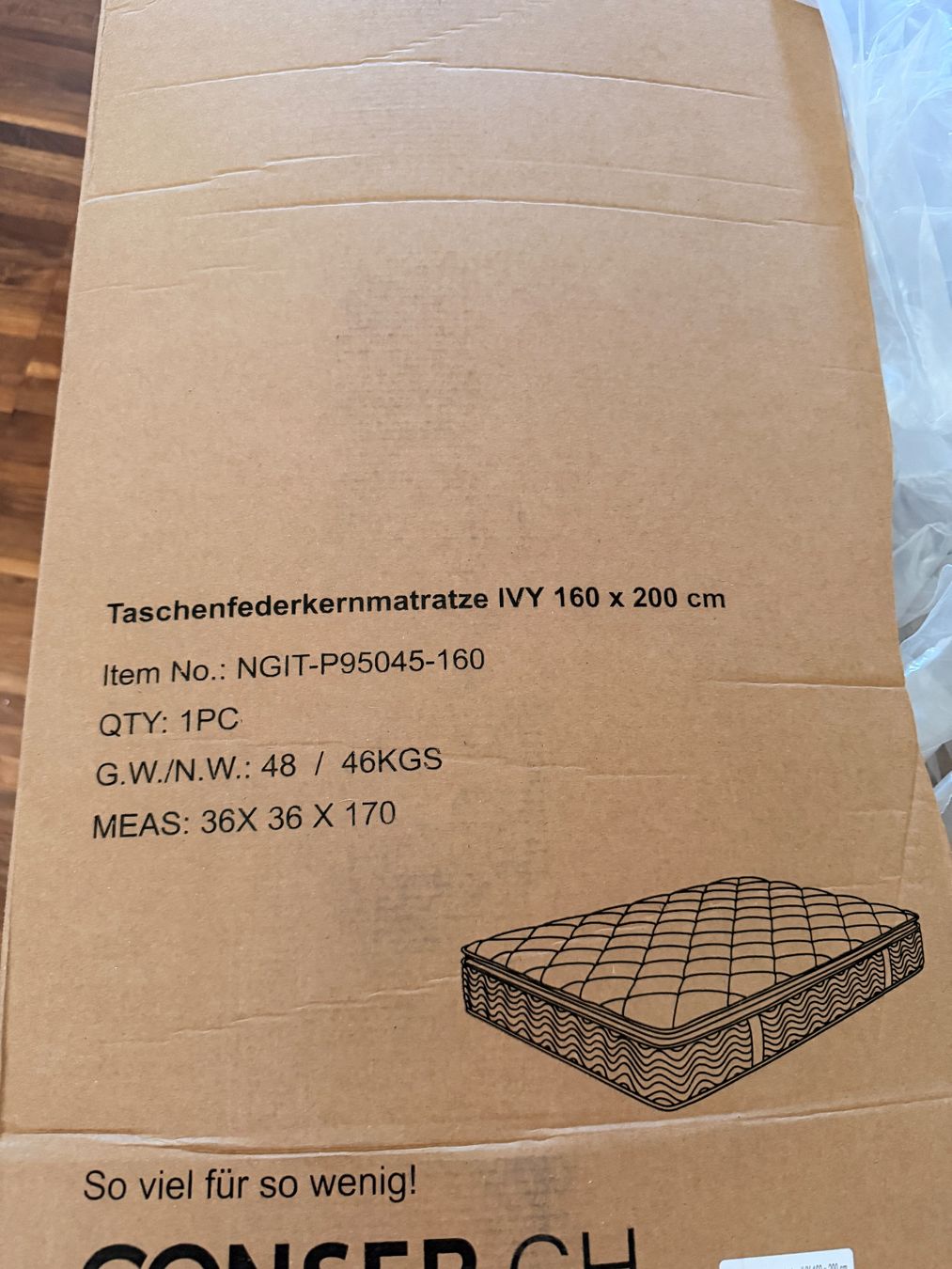 Gonser Materassi: Federkern Matratze mit integriertem Topper – Usato da Wil ZH venduto da Zoemaus 5