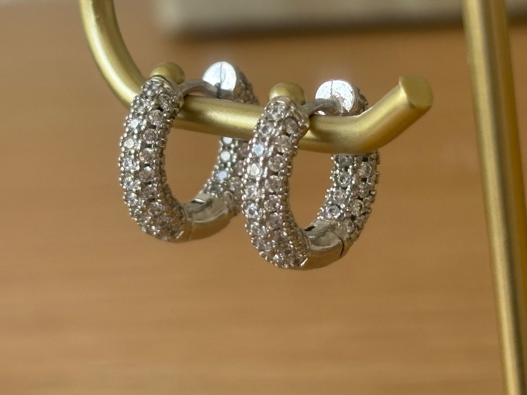 Orecchini pendenti & Orecchini a lobo: Luxus Elegante Mini Ohrstecker Creolen Farbe : Silber – Nuovo (secondo la descrizione) da Biel-Bienne venduto da Roserosse13 5
