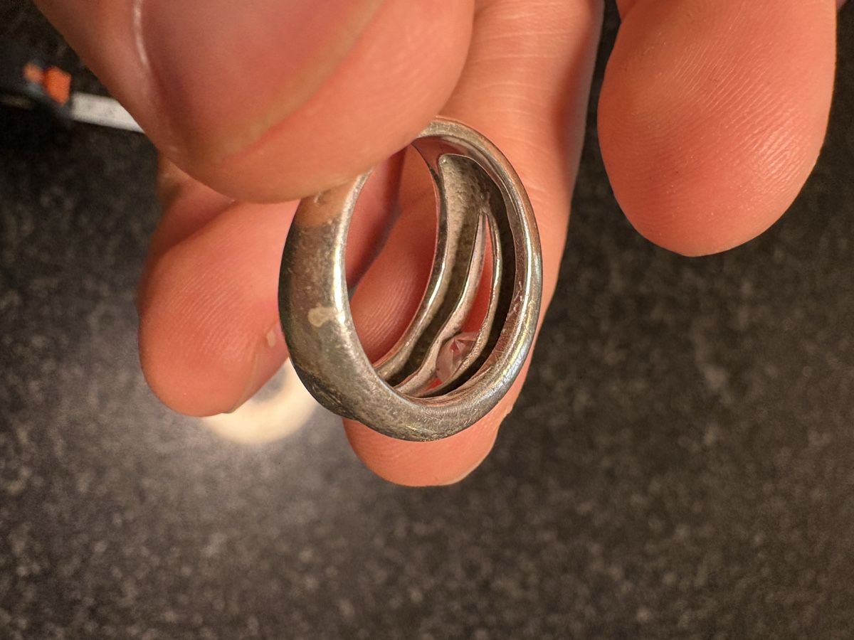 Anelli: Bague design vintage en argent – Usato da Fribourg venduto da bappenzell 1