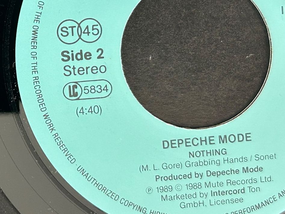 Vinyles: Depeche mode EC live 7" Germany – D'occasion à Paradiso par dep_qf5s 1