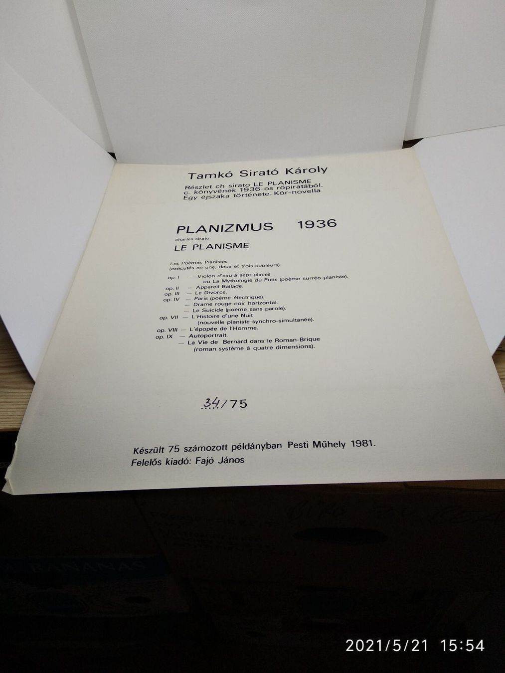 Bücher: CHARLES SIRATO - PLANISME - 1936 – Gebraucht aus Goldach von Gaip 2