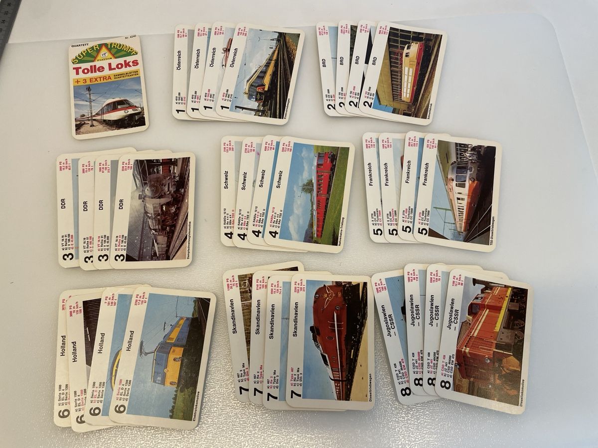 Spiele: Quartett Kartenspiel / Lokomotiven – Gebraucht aus Rümlang von