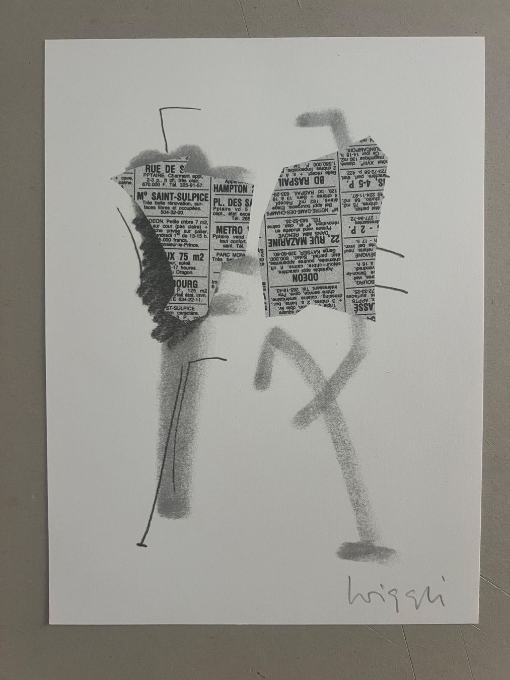Grafica & Litografie: Oscar Wiggli, handsigniert – Usato da Rain venduto da Pic-Ass 1
