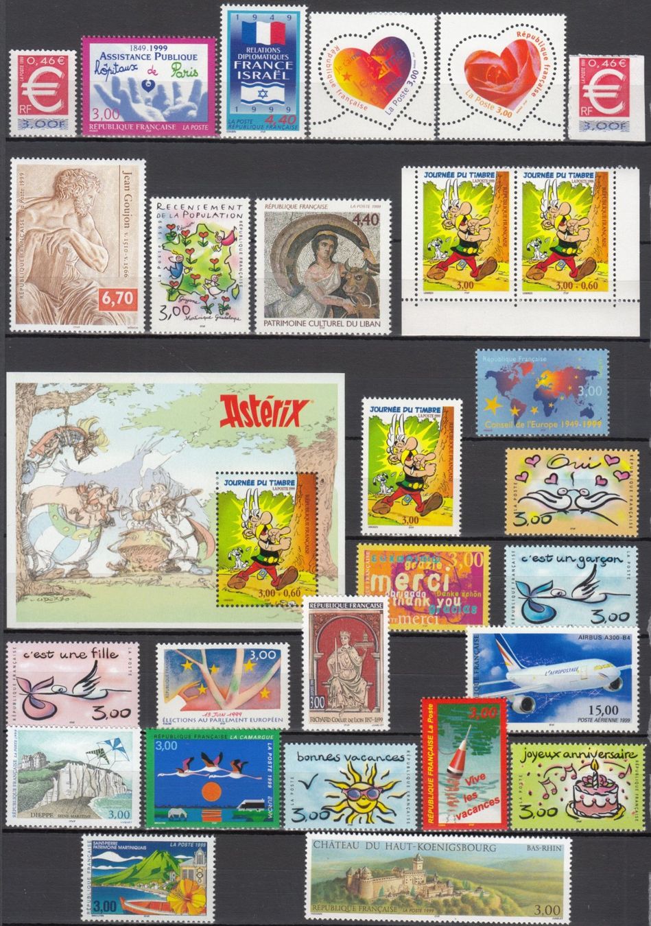 Tous les timbres: Frankreich 1999 postfrisch – D'occasion à Bürglen TG par StampGraf