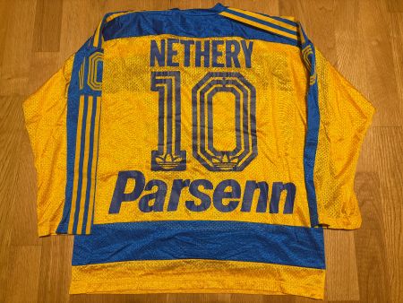 ORIGINAL HC DAVOS # 10 NETHERY TRIKOT 1983/84 ADIDAS HCD M