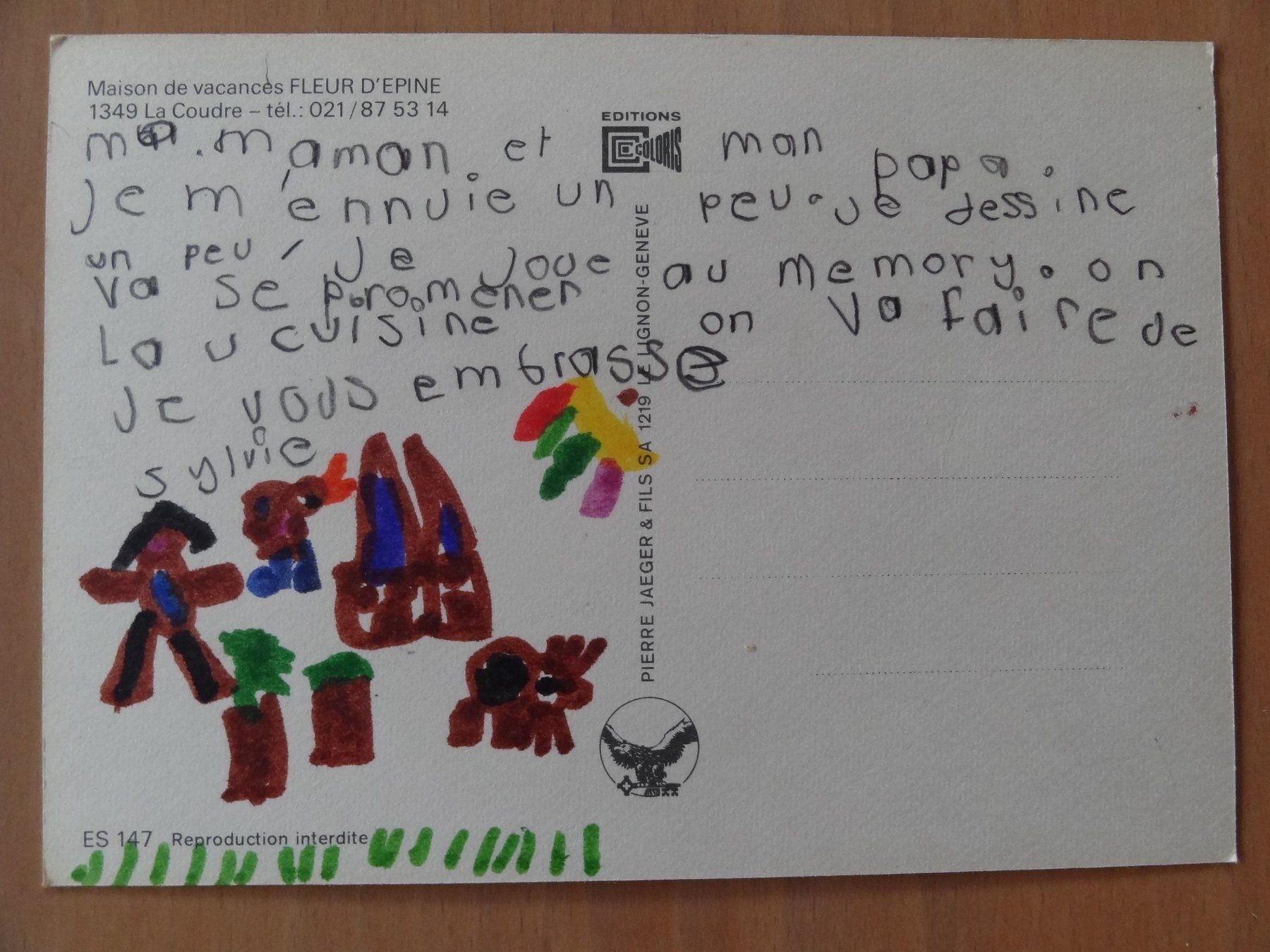 Cartoline postali: La Coudre - Maison de vacance Fleur d'Epine – Usato da St Léonard venduto da Riglin 1