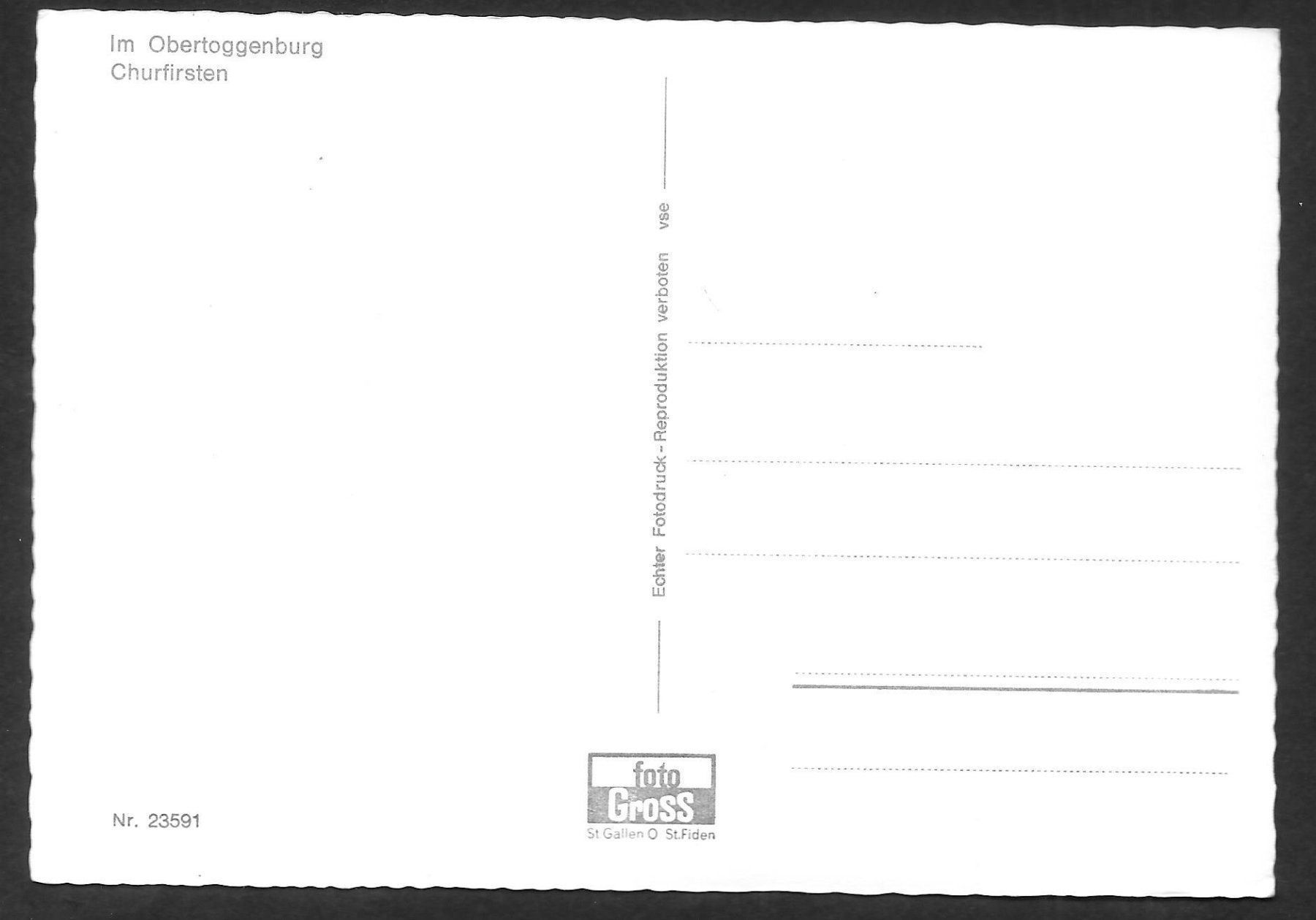 Ansichtskarten: Obertoggenburg Churfirsten – Gebraucht aus Olten von clotaldi 1