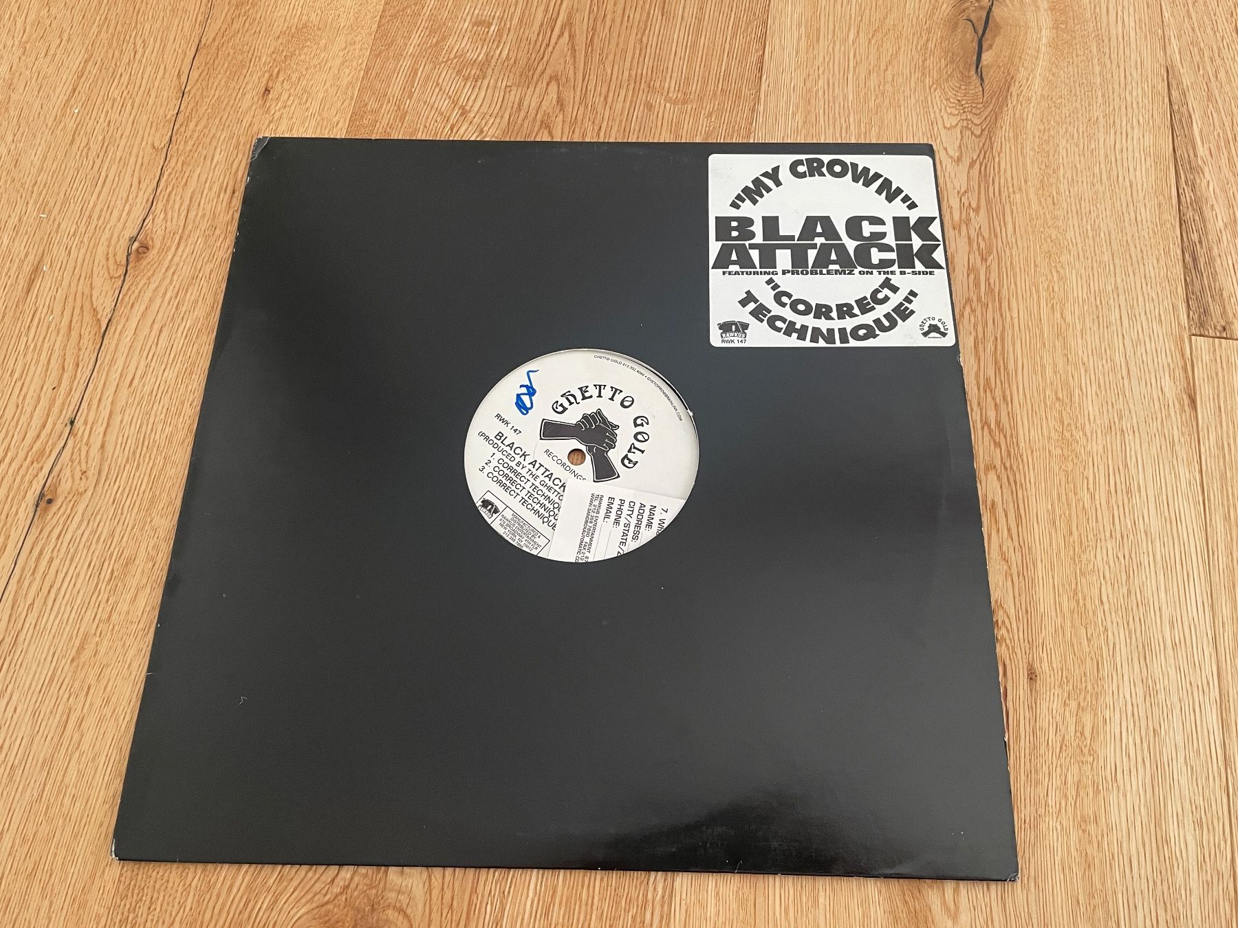 Schallplatten: Schallplatte BLACK ATTACK MY CROWN CORRECT TECHNIQUE VG – Gebraucht aus Schenkon von Star5 3
