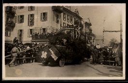 Locarno, Festumzug mit geschmücktem Wag