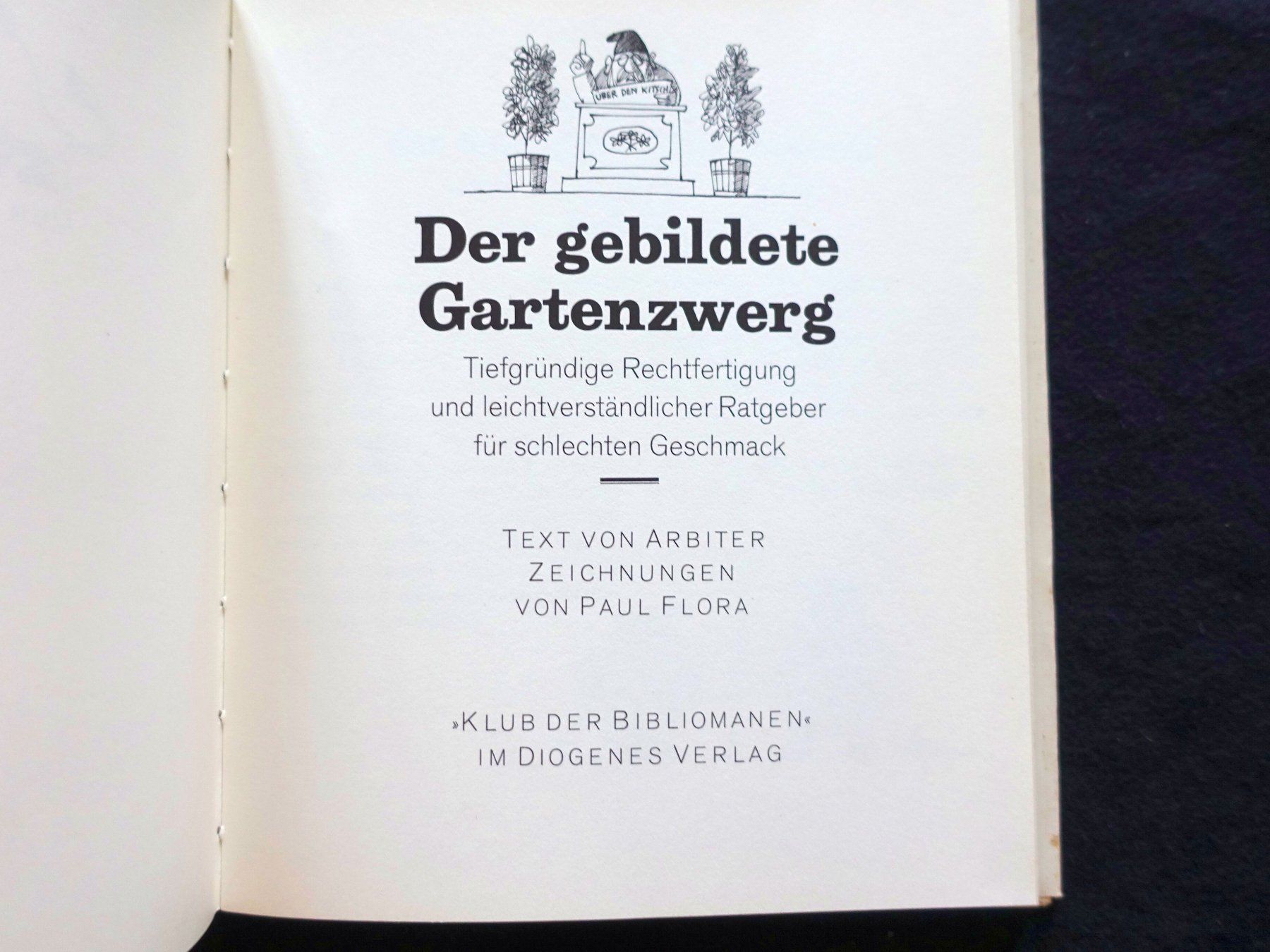 Libri: Der gebildete Gartenzwerg. Paul Flora – Usato da Gutenswil venduto da Optico 3