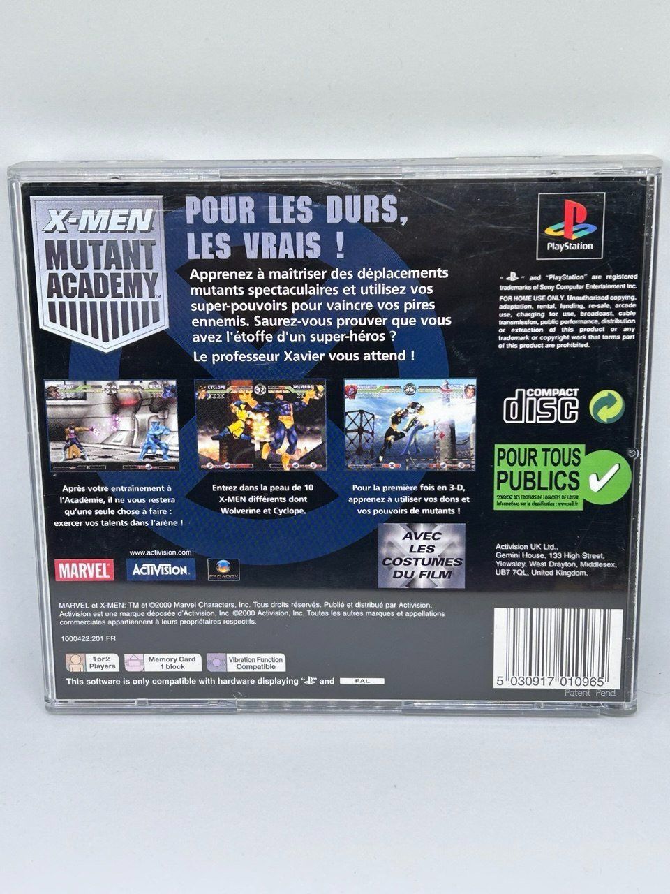 Sony Giochi: X-Men: Mutant Academy per Sony PlayStation 1 – Usato da Giubiasco venduto da LorisVale 1