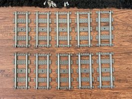 LEGO 9v Schienen Gerade 10 stk.
