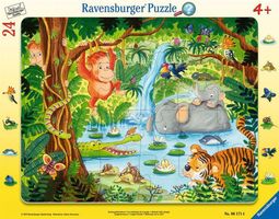 Puzzle Dschungeltiere 4+