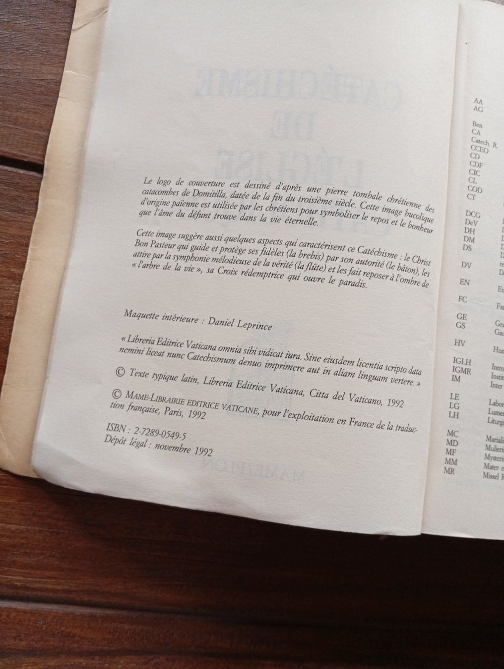 Libri: Catéchisme de l'église catholique – Usato da Perrefitte venduto da 36B 2