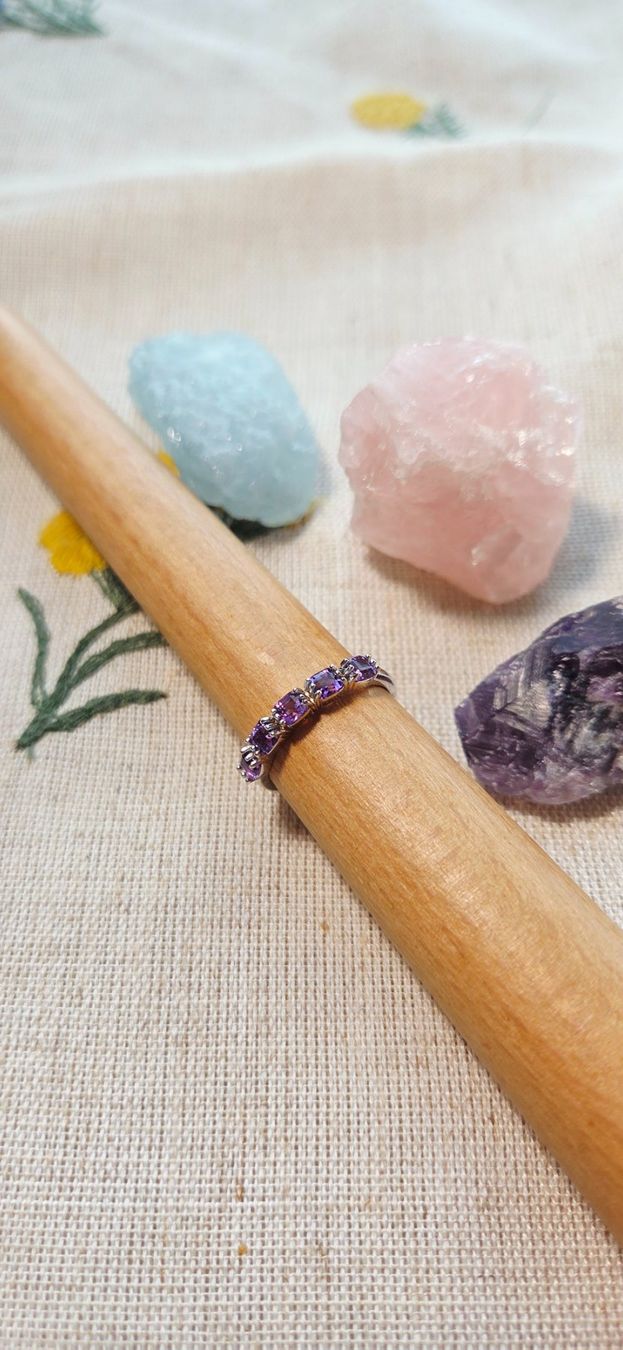Anelli: NEW - S925 Amethyst Ring (Adjustable) – Nuovo (secondo la descrizione) da Zürich venduto da cin_wcf6 1