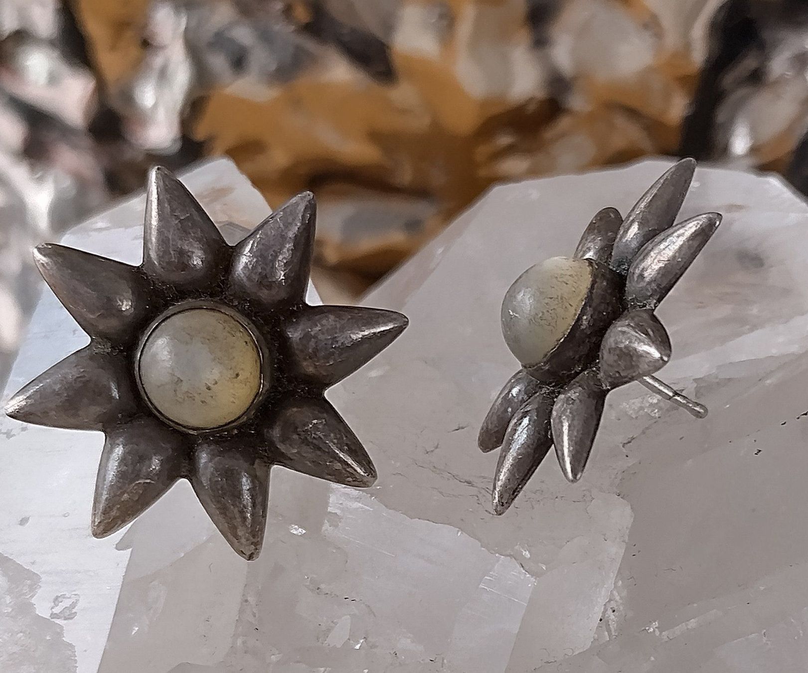 Ohrringe & -stecker: STERN - BLUME OHRRINGE IN 925 SILBER – Gebraucht aus Romanshorn von Glitzer-Paradies 3