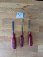 3er Set Stechbeitel rot guter Zustand