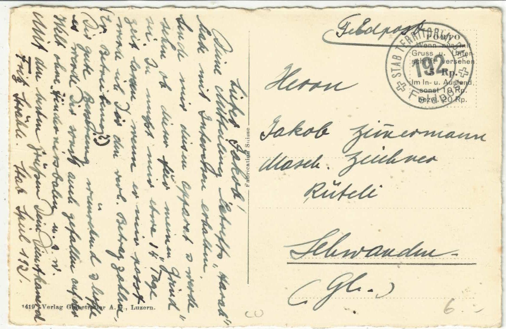 Cartes postales: Ruswil mit Pilatus – D'occasion à Ettingen par Kartenplanet 1