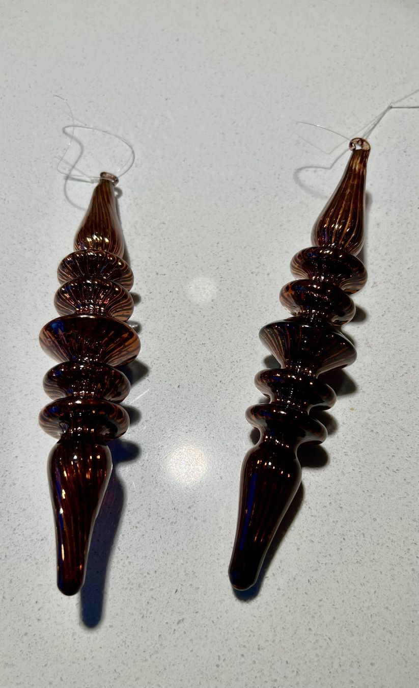 Tutte le decorazioni: 2x Dekoanhänger aus Glas – Usato da Glattpark(Opfikon) venduto da ste_n99y 2