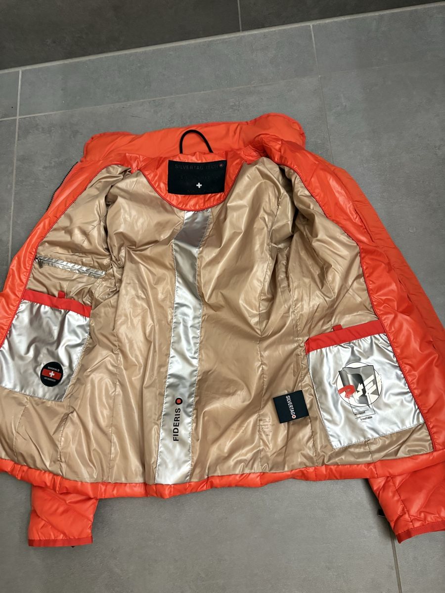 Jacken: Orange Silvertag Daunen-Jacke, Model Fideris Gr.34 – Gebraucht aus Dulliken von gab_jdr2 4