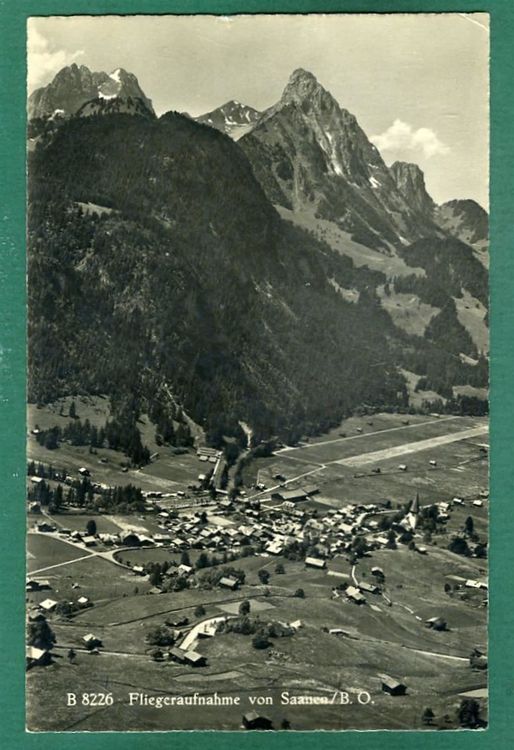 Saanen, Fliegeraufnahme, 1950 Kaufen auf Ricardo