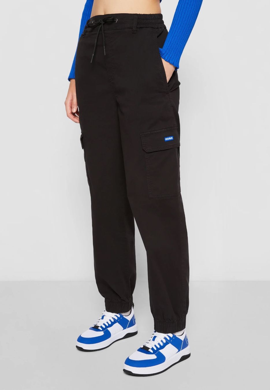 Hugo Boss Pantaloni: HUGO HISUNE - Cargohose - black Gr 42 – Usato da Zürich venduto da vpap12
