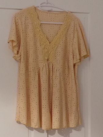 Sommerliches T-Shirt apricot 3XL