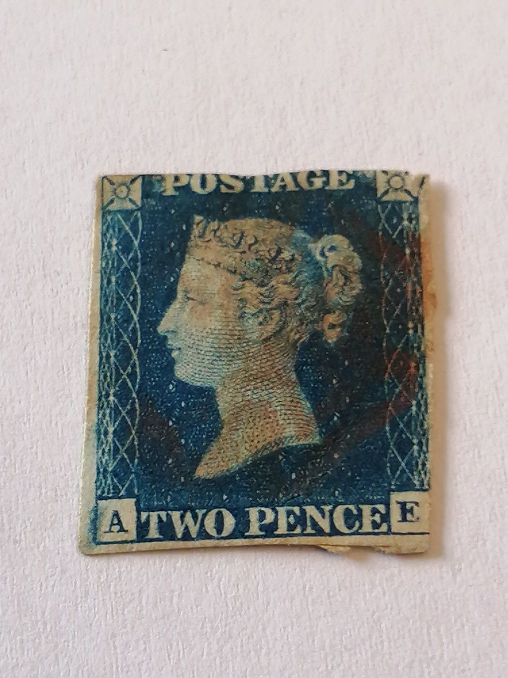 Alle Briefmarken: Two Pence Blue 1840 – Gebraucht aus Happerswil von tschergi
