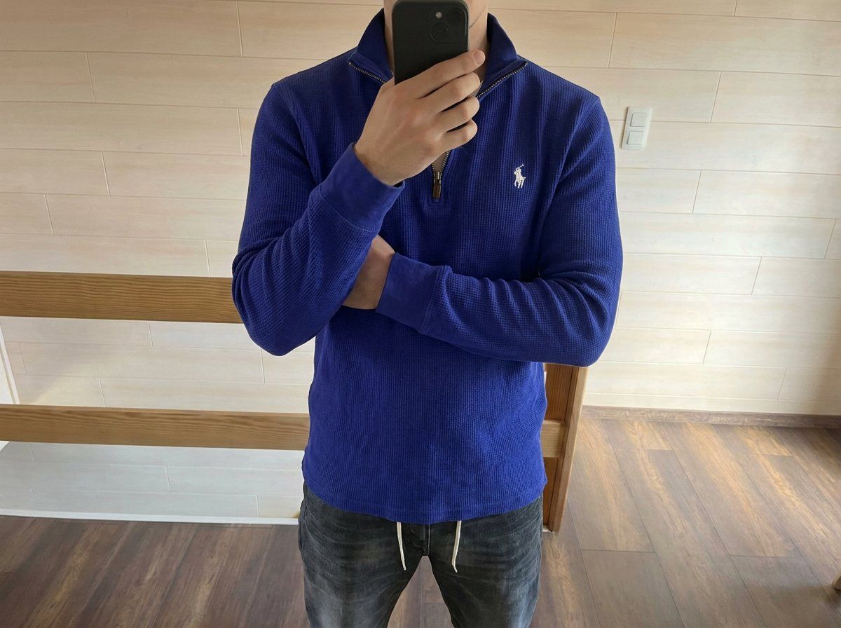 Ralph Lauren Pullover & Sweatshirts: Ralph Lauren Half Zipper Blue – Gebraucht aus Wald ZH von Drue36sechs
