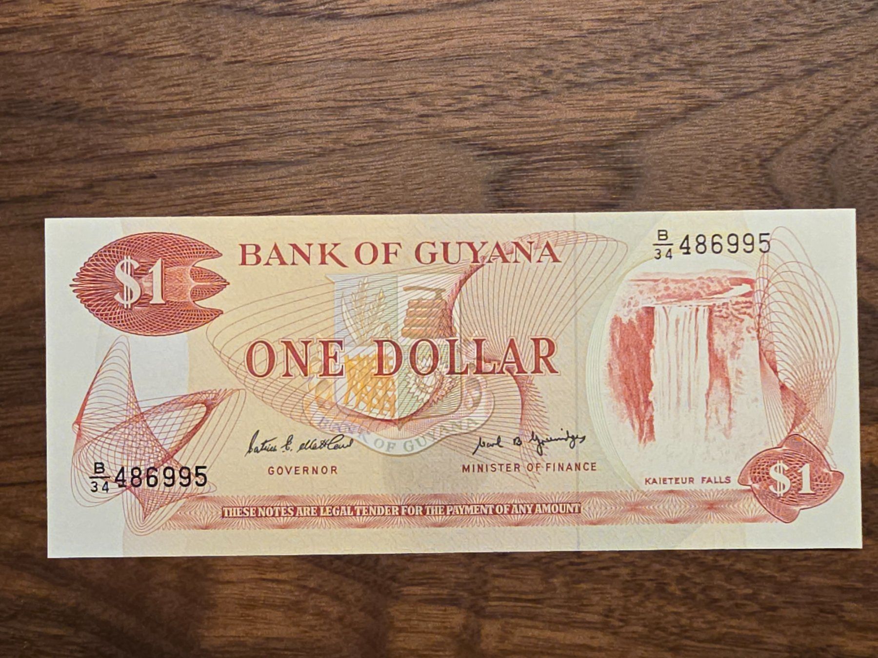 Banconote: Guyana 1 Dollar Note – Usato da Büttikon AG venduto da Amineah