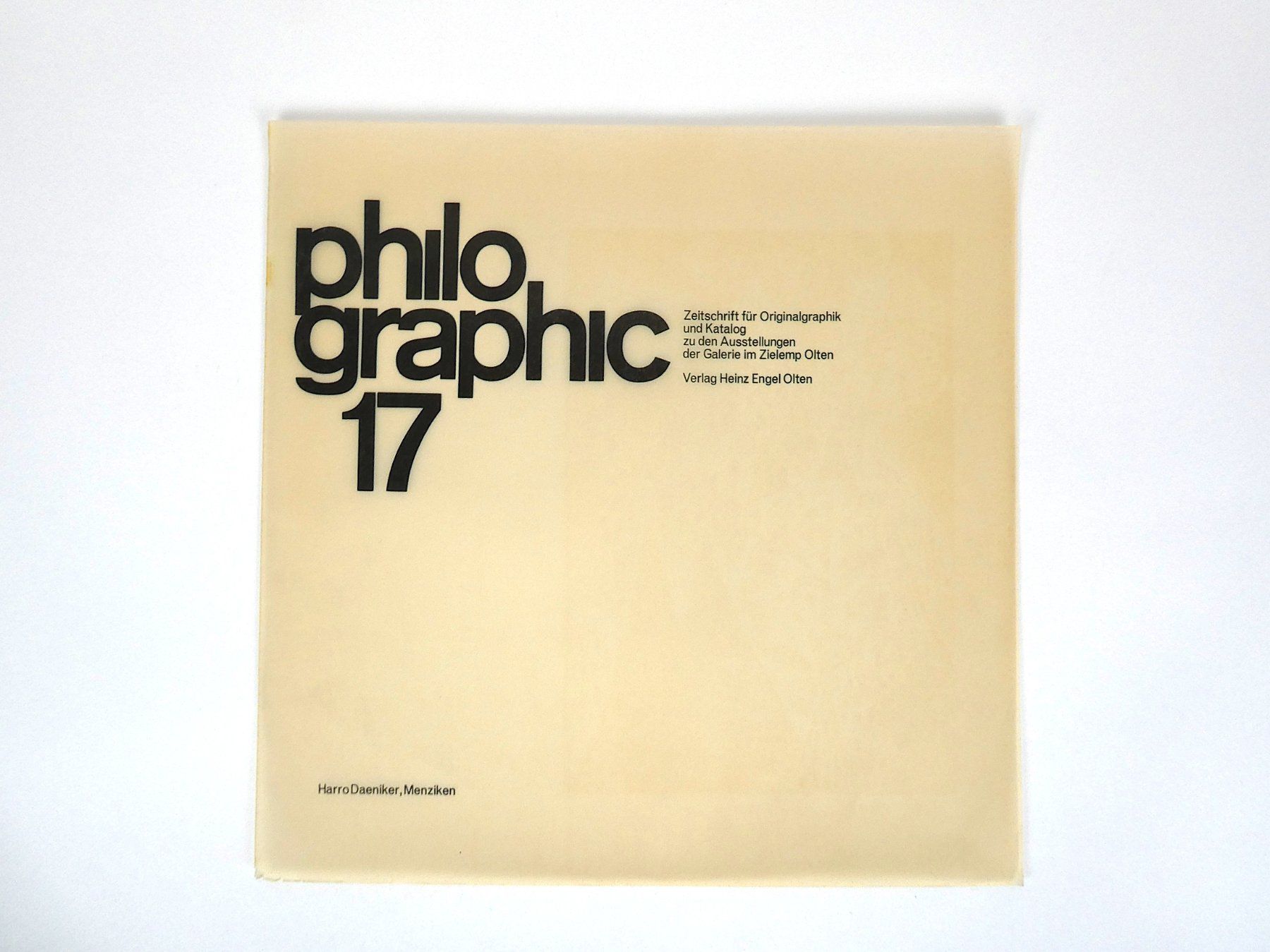 Zeitschriften & Magazine: philographic 17 Zeitschrift - Harro Daeniker – Gebraucht aus Urtenen-Schönbühl von Restwert_Schoenbuehl 6