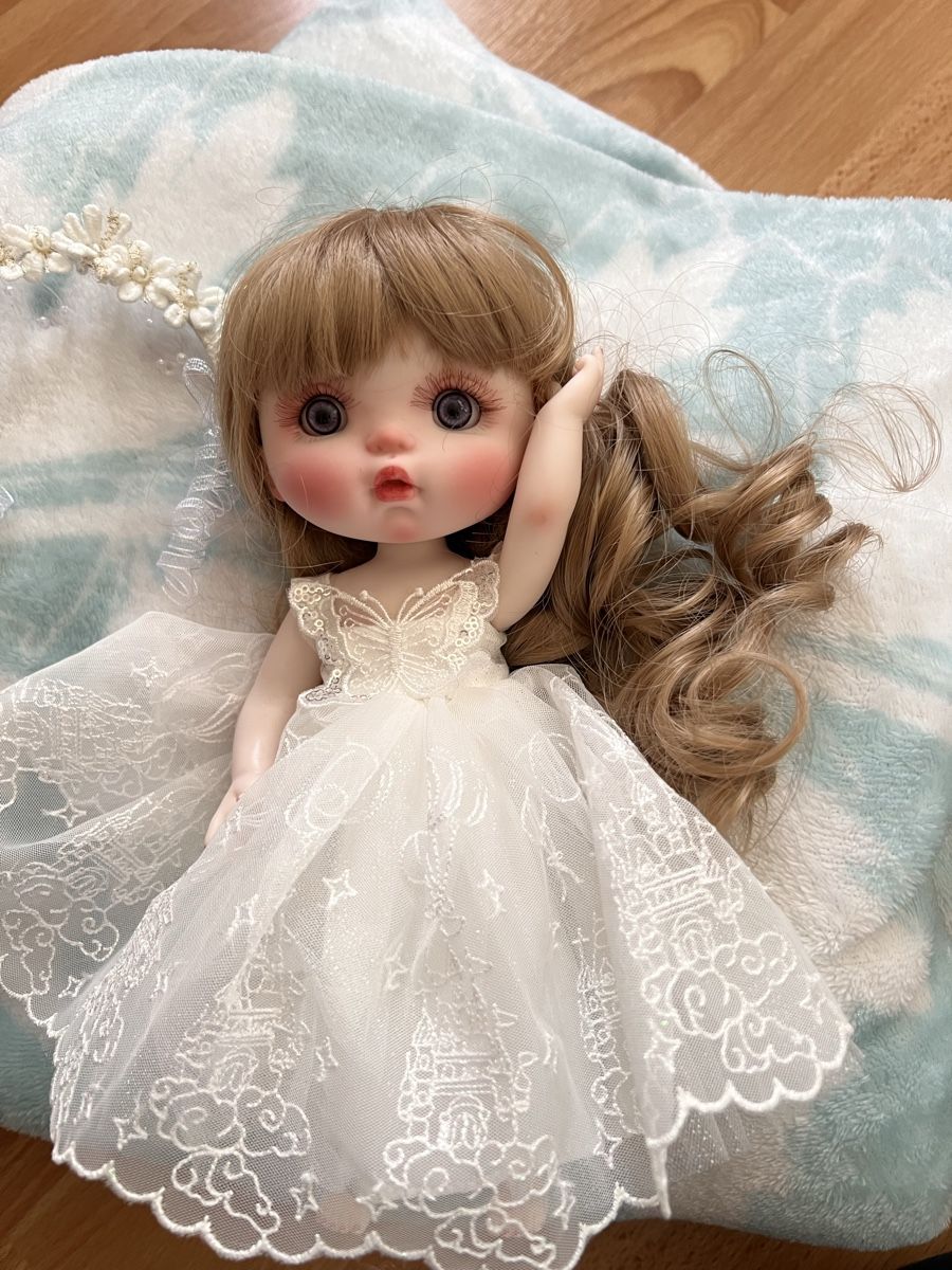 Bambole: Puppe im Hochzeitskleid gr: ca 23cm !Letzte Chance! – Nuovo e nell'imballaggio originale da Olten venduto da Sonjason 2