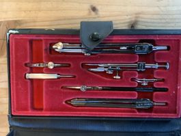Zeichenbesteck Kern Swiss Set in Etui gebrauchter Zustand