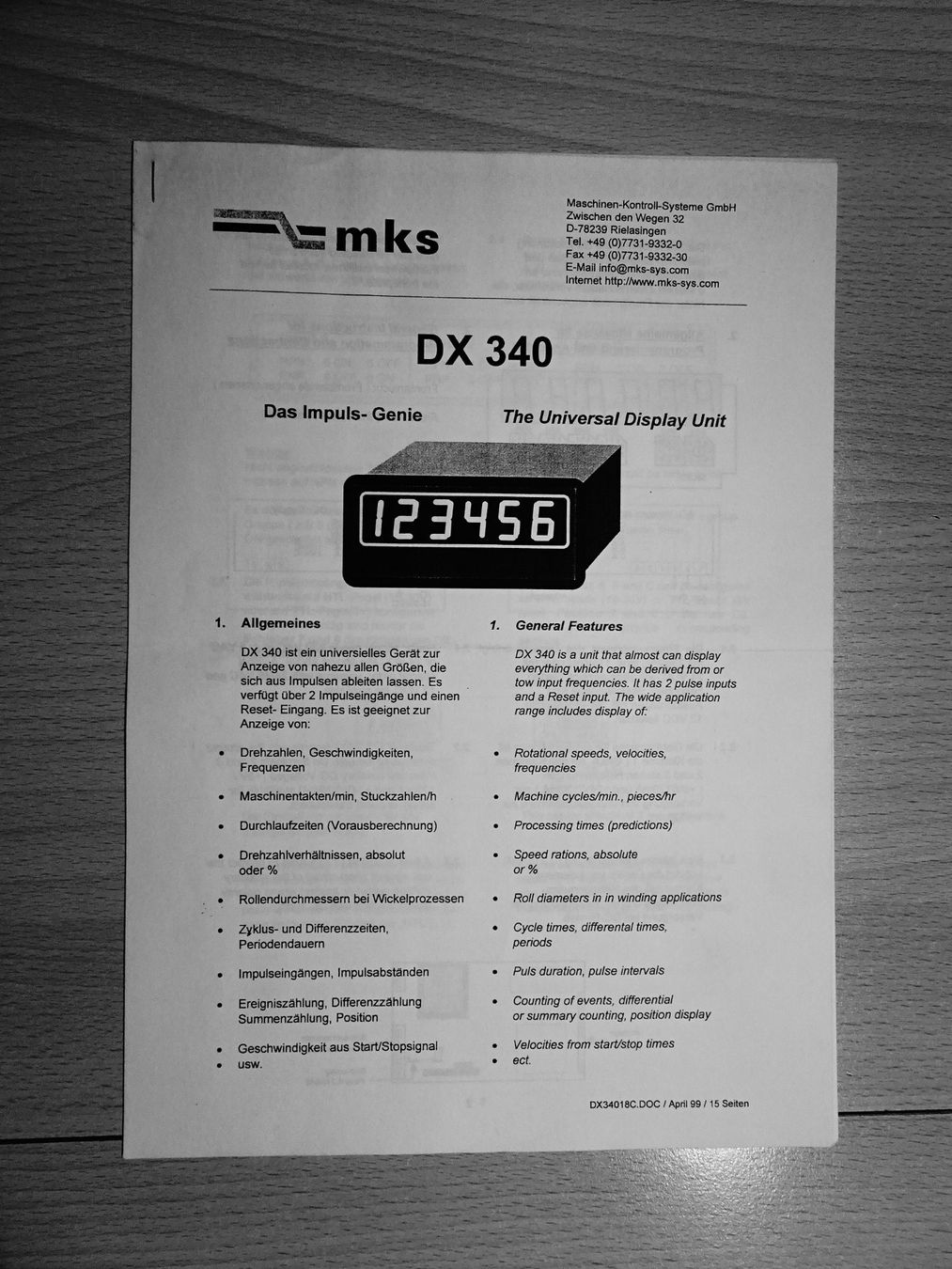Componenti elettronici: Impuls - Genie DX 340 von mks – Usato da Suberg venduto da Harwei 4