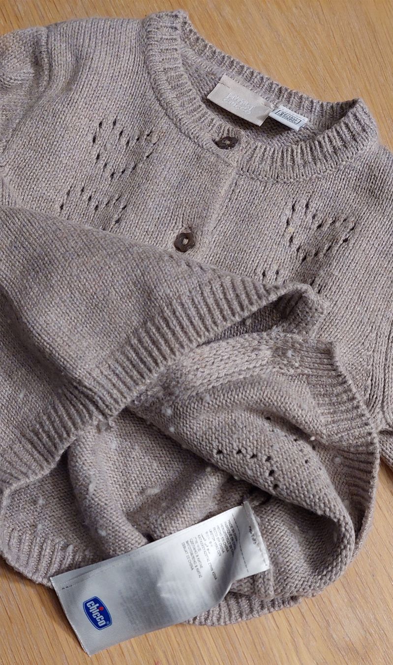 Chicco Giacche & Cappotti: STRICKJACKE | CHICCO | Grösse 86 | Grau – Nuovo (secondo la descrizione) da Oberweningen venduto da Feindesign 2