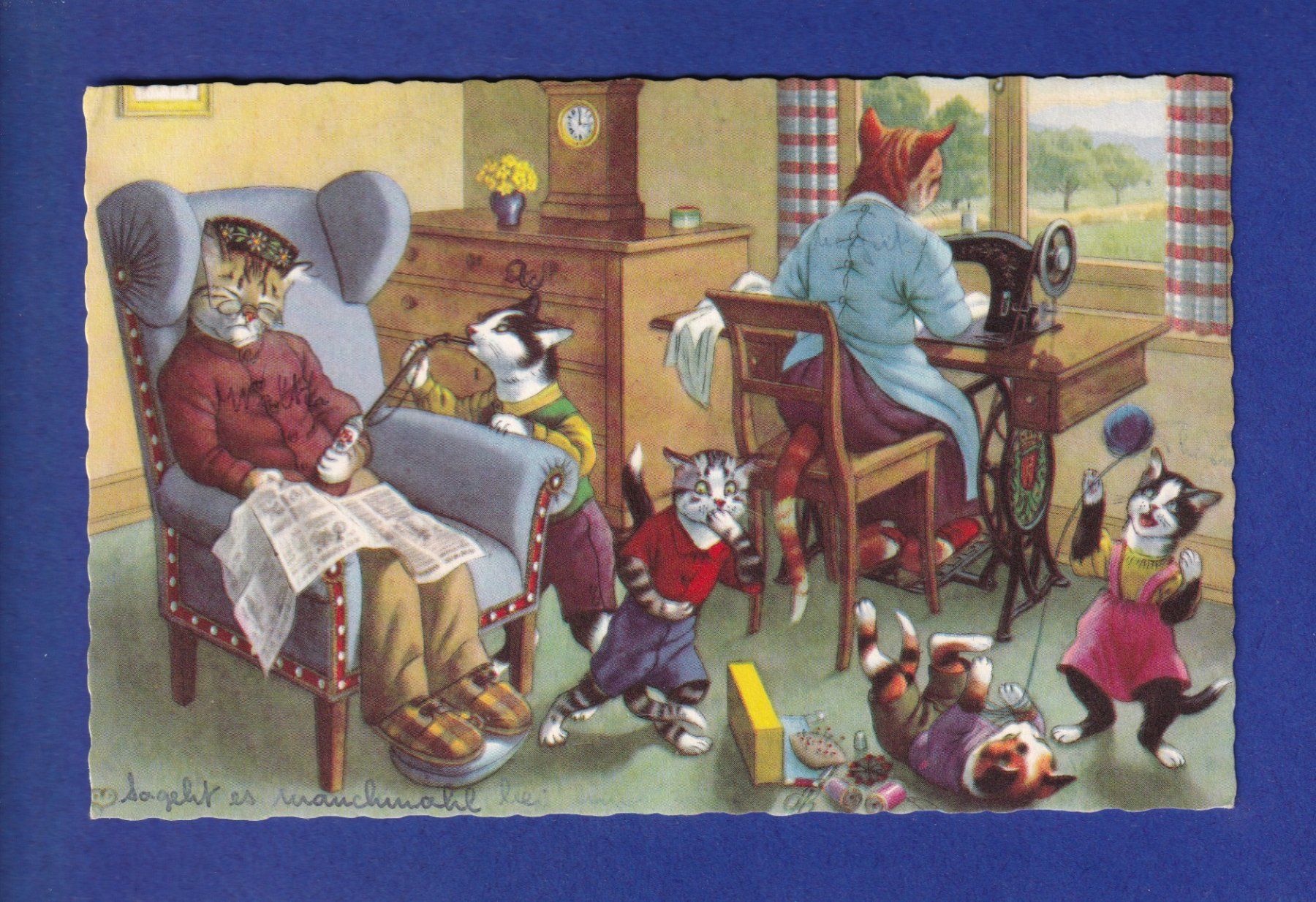 Ansichtskarten: CHAT - Chats humanisés – Gebraucht aus Pully von nicecards-shop